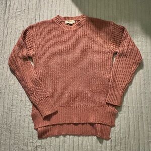 Cozy Pink Knit Sweater